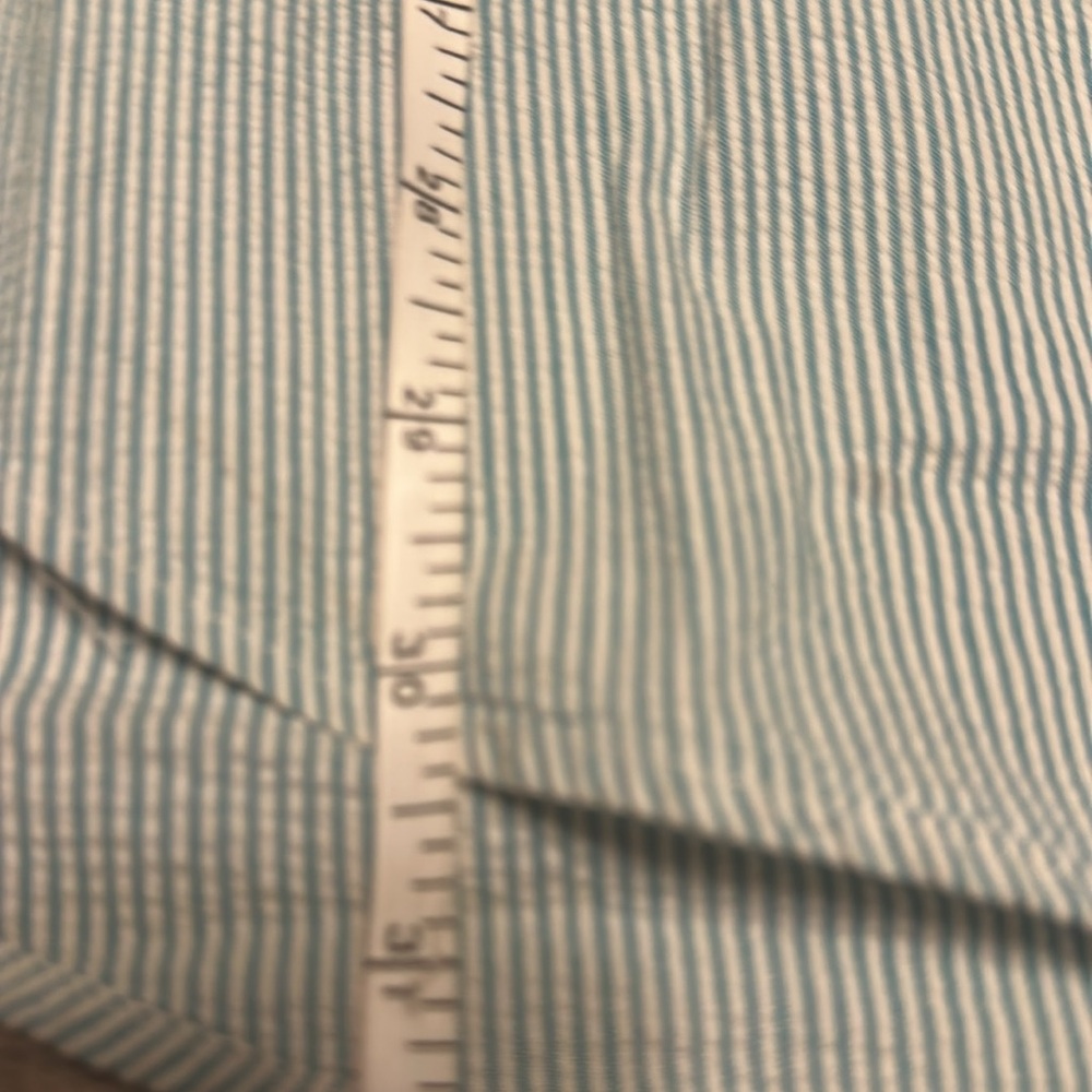 Mens Polo Ralph Lauren Short Sleeve Seersucker Green White Button Shirt SS large - Picture 8 of 9